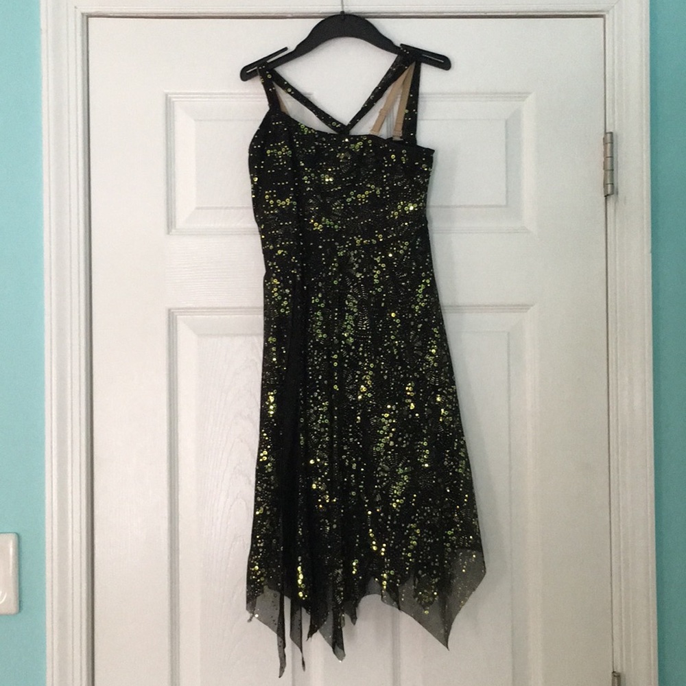 Girls lyrical costume with arm drape